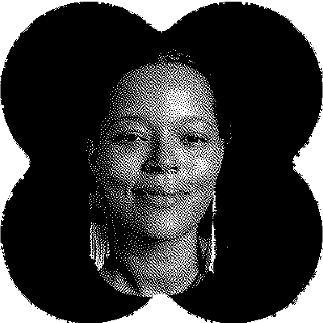 Black and white photo of Yolanda Wisher